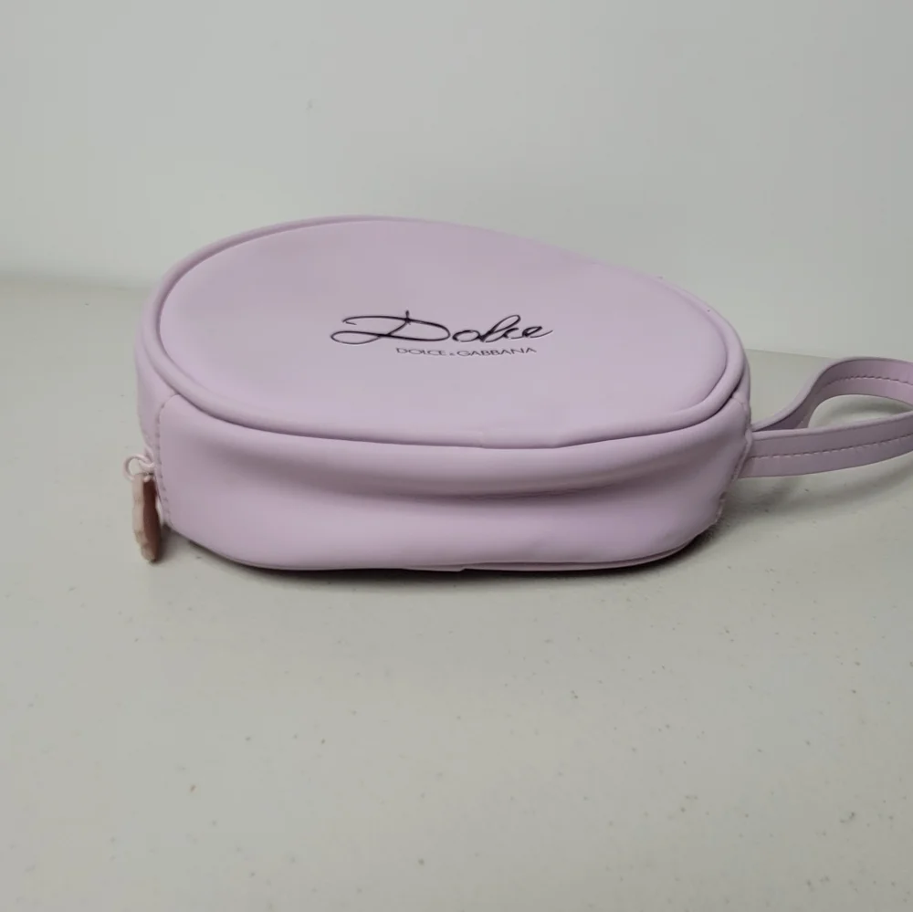 DOLCE GABBANA Pink Makeup Travel Cosmetic Bag